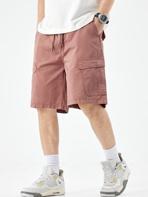 HOT11★กางเกงขาสั้นคาร์โก้ผู้ชายมีกระเป๋าหลายกระเป๋า, ผู้ชายที่ทำงานสั้นเบอร์มิวดาทรงตรงระบายอากาศผ้าฝ้ายฤดูร้อนใหม่2023