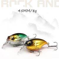 BFBFW 8G 45Mm Popper ปลาเหมือนจริง Wobblers 3D ตาลึกแคร้งค์เบทดำน้ำลึกตกปลาเหยื่อเบสเบ็ดพลาสติกแข็ง