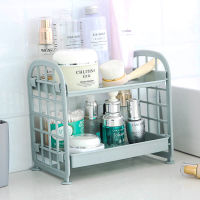 Ins Desktop Double-layer Storage Rack Household Plastic Storage Rack Kitchen Small Storage Shlef Desktop Storage Organizer