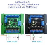 อินพุต Npn/Pnp 8Ch Dc12v-24V และ300Ma โซลิดสเตทรีเลย์8Ch โมดูลโมดูลโมดูล Rpn Rs485 Io