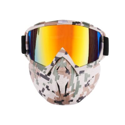 แว่นตานิรภัย ATV สำหรับหน้ากากกันฝุ่นหมวกกันน็อคผู้ใหญ่แว่นตานิรภัยสำหรับแว่นตานิรภัยและ Seluruh Wajah