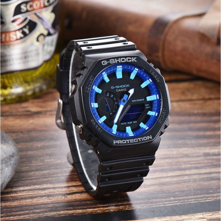 g-shock-ga-2100-1a-สีดำสายเรซินนาฬิกาผู้ชาย