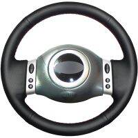 【YF】 Black PU Faux Leather Hand-stitched Car Steering Wheel Cover for Mini Coupe 2001-2006 R50 R53 R60