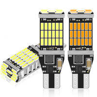 2ชิ้น W16W T15 45SMD รถยนต์4014 Llights ไฟต่ำความร้อนต่ำไฟสัญญาณเลี้ยวไฟภายในรถยนต์ไฟเบรค