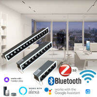 ผ่านสมาร์ท20W เชิงเส้นนำจุดไฟ220V หรี่แสงได้ ZigBee WiFi บลูทูธอัจฉริยะที่ทันสมัยทะเลโคมไฟปิดภาคเรียน0 10โวลต์วัน *