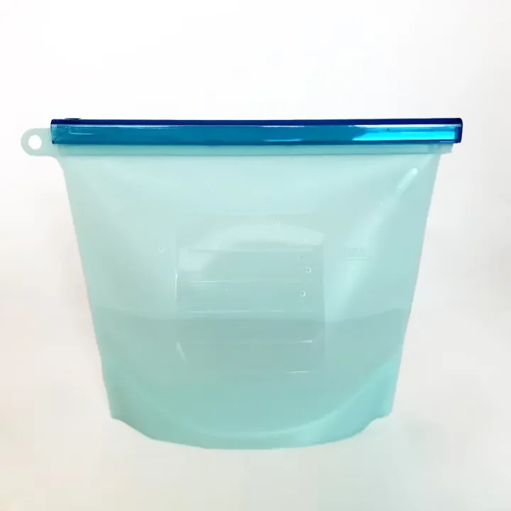 ถุงซิปล็อคซิลิโคน Reusable Silicone ZipLock Food Bag (1,000 ml