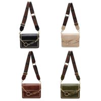 【CW】 Leather Messenger Purse Crossbody Shopping Sling Flap Handbag