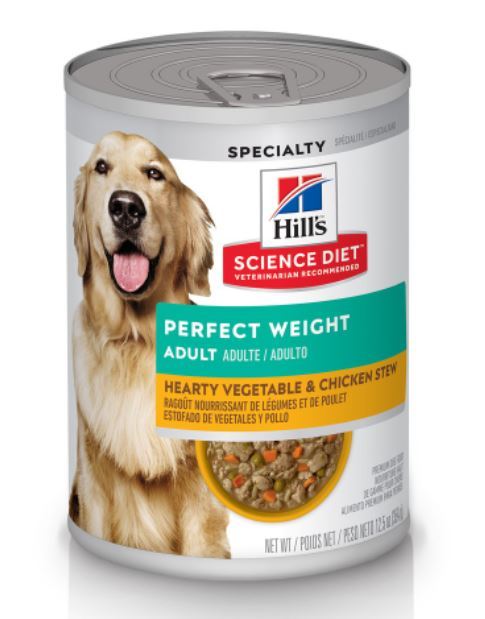 หมดกังวน-จัดส่งฟรี-hills-science-diet-perfect-weight-stew-อาหารสุนัข-อายุ1-6ปี-สูตรลดและควบคุมน้ำหนัก-สตูผักและไก่-354-กรัม-6-กระป๋อง-12-กระป๋อง