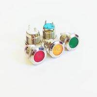 LED 12mm Metal Indicator lights pin type waterproof Signal lamp without wire and LED light Signal Convex lamp 220V signal lamp