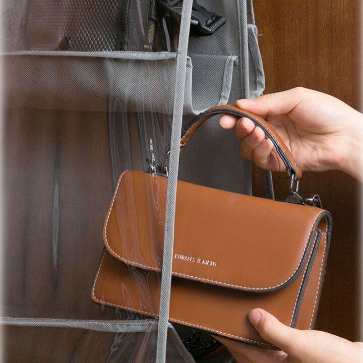 dustproof-six-layer-double-sided-dormitory-wardrobe-hanging-fabric-storage-bag-multi-functional-handbag-storage-hanging-bag