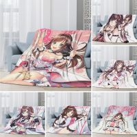 Kizuna AI 3D printed blanket bed, living room, bedroom, sofa, warm blanket, warm gifts for family, outdoor picnics, travel, Etc.