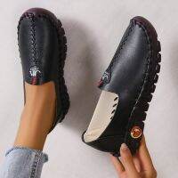 Round head big yards hand-made bottom flat soft middle-aged and old leisure shoes trade man