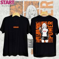 START เสื้อยืด Chainsaw Man - Power T-shirt Anime Unisex Short Sleeve Tops Graphic Casual Loose Fashion Tee Shirt Plus Size