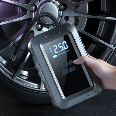 ﹍♨ Wireless Car Air Pump Portable Air Compressor for Car Motorcycles Bicycle Electric Tire Inflator with LCD Digital Display