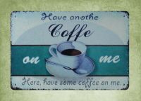 Vintage ทำสำเนา Coffee Cafe Bar Pub ป้ายโลหะดีบุกสำหรับ Home Wall Decor