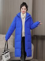 HOT14★2022ผู้หญิงฤดูหนาวใหม่ EX-ยาว Parkas แจ็คเก็ตสบายๆหนา Warm Hooded หญิงฤดูหนาว Outwear หลวมแจ็คเก็ต Parkas