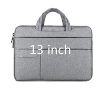 สีเทากระเป๋าแล็ปท็อป13นิ้วกระเป๋าใส่โน้ตบุ๊คสำหรับ Air คอมพิวเตอร์มืออาชีพกระเป๋าเอกสารกระเป๋า