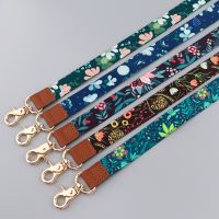 Flowers Plants Series Neck Strap Lanyard for Key Keychain Mobile Phone Charm USB Badge Hang Rope Lariat Accessories Holiday Gift Key Chains