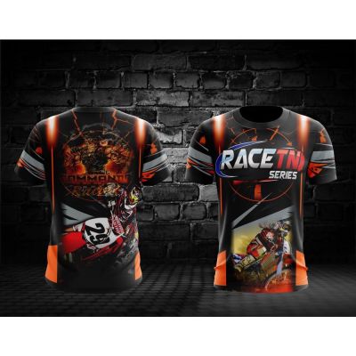 RACETN SERIES TSHIRT FOR MOTOR RIDERS full sublimation high quality fabrics/ motor riding gear