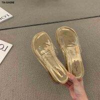 Large base of French summer cool slippers fairy shoes 2022 the new wedge heel sandals brim