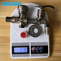 Free Shipping Zinc Alloyss Washing Machine Garden Faucet Carved Wall Mount Bib Double Use Bib Laundry Mop Pool Tap