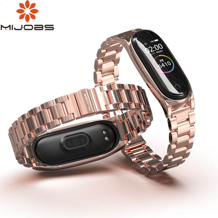 mijobs-สำหรับวง-xiaomi-mi-4-mi-5-mi-band-6-mi-สมาร์ท6-mi-สมาร์ท6สายรัดโลหะสำหรับวง-xiaomi-mi-5-global-รุ่น-mi-band-สแตนเลส3สายนาฬิกาสายรัดข้อมือ