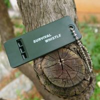 6/10 Pcs Outdoor Survival Whistle Multi Audio High Triple Frequency Plastic Whistle Camping Accessory Triple Emergency Whistle Survival kits