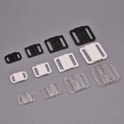 10/15/20/25/30MM Plastic Bra Strap Clip Snap Clasp Hook Sewing Lingerie Buckles Buttons Craft Rectangle Swimwear Bikini