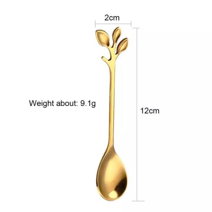 stainless-steel-flower-shaped-leaf-antlers-spoon-small-mini-metal-coffee-spoon-stirring-spoon-tea-spoon-tea-spoon-gif