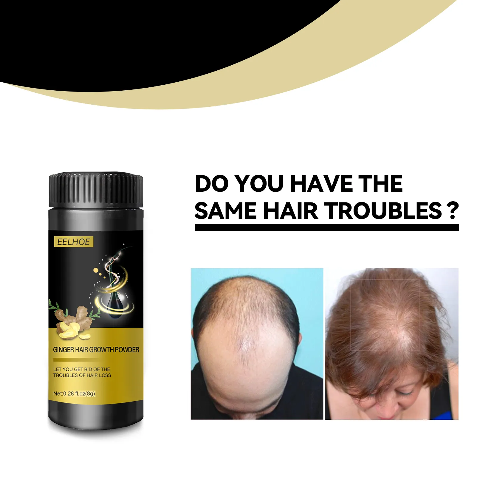 ESM Restore Confidence Hair Loss Powder Ginger Soften Hair Scalp Care  Growth Powder Natural For Salon Shopee Malaysia | Eelhoe Ginger Hair Powder  