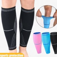 1PC Sports Leg Compression Sleeves Basketball Knee Brace Protect Calf and Shin Splint Support Foot Cold-Proof for Men Women