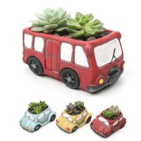 【CC】 Car Succulent Pots Pot Desktop Flowerpot Landscape Garden