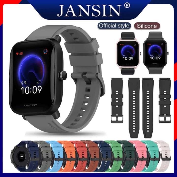 jansin-สาย-amazfit-bip-u-สายรัดซิลิโคนกีฬาสำหรับนาฬิกา-amazfit-bip-u-pro-ร์ทวอทช์-สายซิลิโคน-ของแท้-สายนาฬิกา