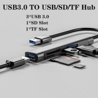 【】 Cybershock Tebe 5 IN 1 USB3.0/USB-C Hub Adapter Type-C ถึง Multi USB 3.0 Sd/tf Reader Splitter สำหรับ Macbook USB C Hub