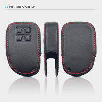 HushdgLeather รถสำหรับ Toyota Yaris Vios Previa Prado 2 3ปุ่มพวงกุญแจผู้ถือสมาร์ทรีโมทคอนล Protector Casekouh