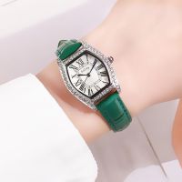 Womens watch niche light luxury womens simple temperament retro Roman scale trendy waterproof rhinestone belt womens watch 【JYUE】