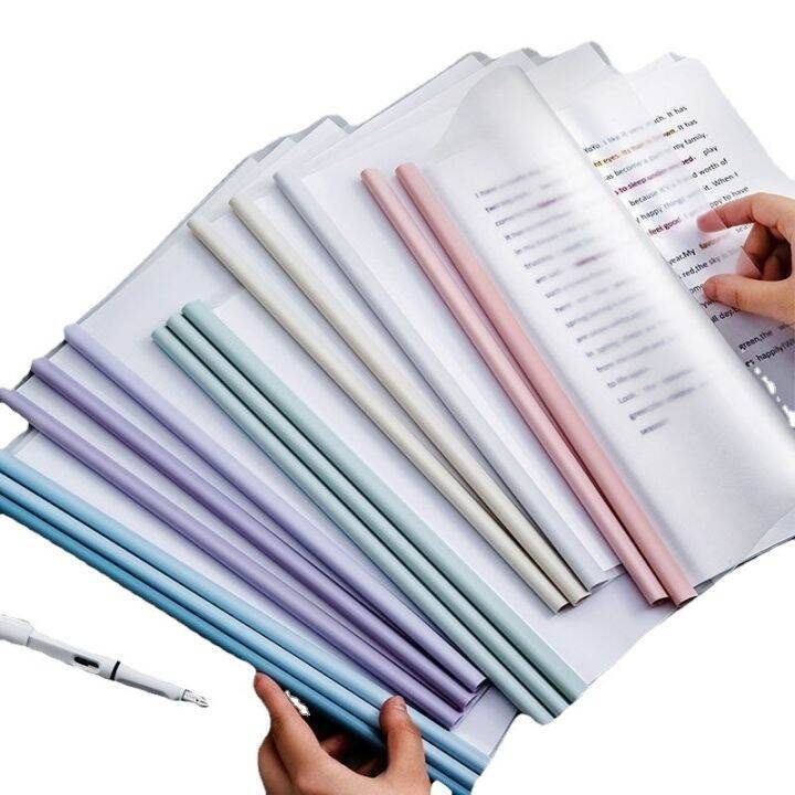 cod-folder-data-clip-pull-rod-transparent-thickened-resume-student-test-paper-storage-book