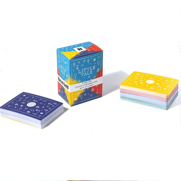 little-talk-conversation-card-deck-โดย-bestself-gard-game-party-family-game-เครื่องมือที่มีประสิทธิภาพและเกมครอบครัวเพื่อเสริมสร้างความสัมพันธ์กับเด็กๆ