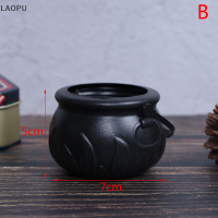 LAOPU Halloween Candy กาต้มน้ำหม้อฮาโลวีนถัง cauldron กับที่จับเด็กของเล่น