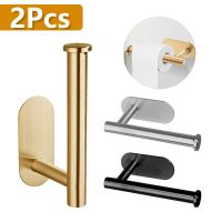 Wall Mounted Gold Toilet Paper Holder No Punching Rustproof Anticorrosion Stainless Steel Bathroom Kitchen Roll Paper Holder Toilet Roll Holders