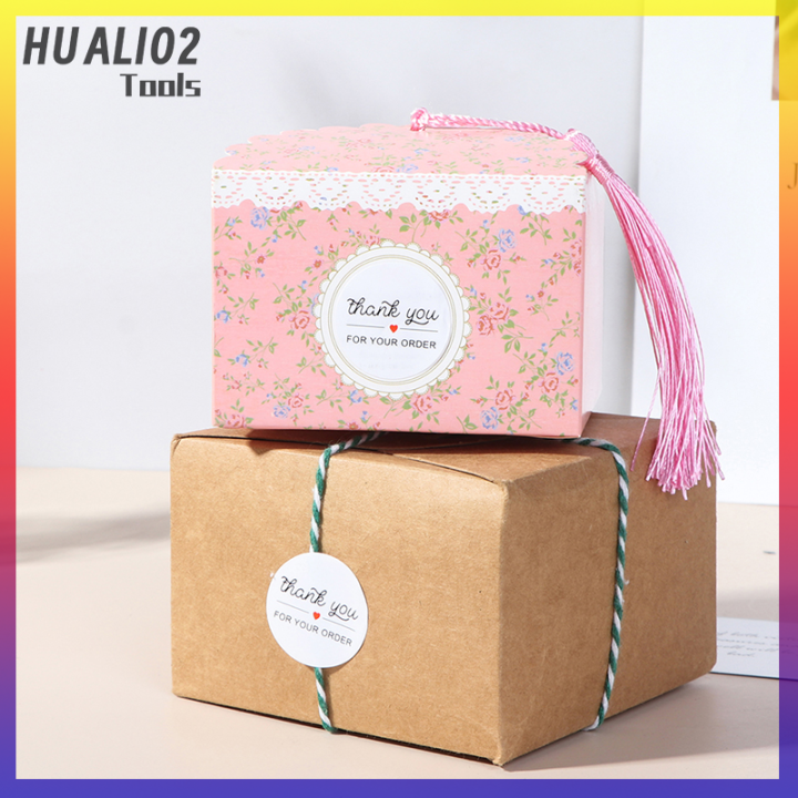 huali02-ขอบคุณสำหรับการสั่งซื้อ-ฉลากลายตราประทับสติกเกอร์500ชิ้น