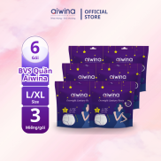 Aiwina 6-pack efficient anti overflow sanitary pant shorts 3-pack size L XL
