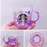 Startbuck ขาตั้งกล้อง Starbuck ถ้วยแก้ว Starbuck ถ้วย2021ฝันดาวสีน้ำเงิน-ม่วงถ้วยมหาสมุทรไล่ระดับสีมีดาวเพชรของขวัญถ้วยเดสก์ท็อปสร้างสรรค์