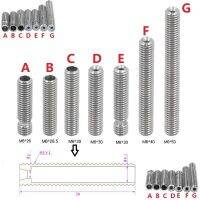 MEGA 2ชิ้น MK8 HEATBREAK แบ่งความร้อน26 26.5 30 40 50มม. พร้อมท่อ PTFE สล็อต M6คอเกลียว3D ส่วนเครื่องพิมพ์1.75มม.