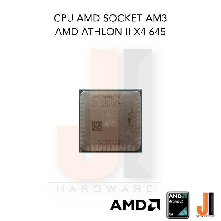 cpu-amd-athlon-ii-x4-645-4-cores-4-threads-3-1-ghz-2-mb-l2-cache-95-watts-tdp-no-fan-socket-am3-สินค้ามือสองสภาพดีมีการรับประกัน