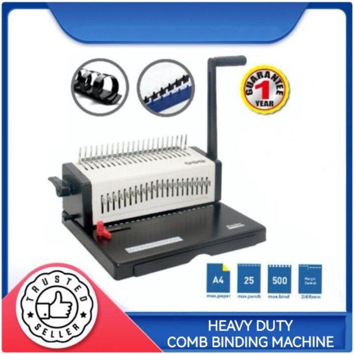 COMB BINDING MACHINE HEAVY DUTY BINDING MACHINE * TWO HANDLE Lazada