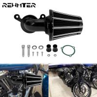 รถจักรยานยนต์ CNC Air Cleaner Intake Filter สำหรับ Harley Dyna Low Rider S FXDLS Softail Breakout Touring Road Street Glide FLHX