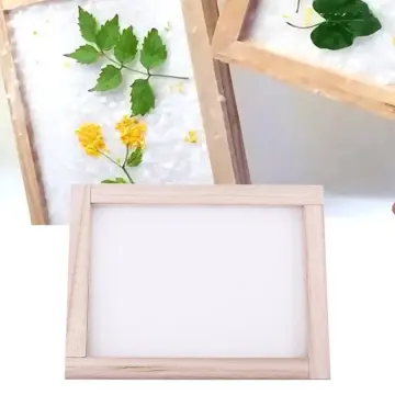 Wooden Paper Making Mould Frame Screen Papermaking Handmade DIY Paper  Crafts 20x30cm 