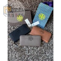 กระเป๋าสตางค์ผู้หญิงใบยาว หนังวัวแท้ TORY MCGRAW ZIP WALLET 001