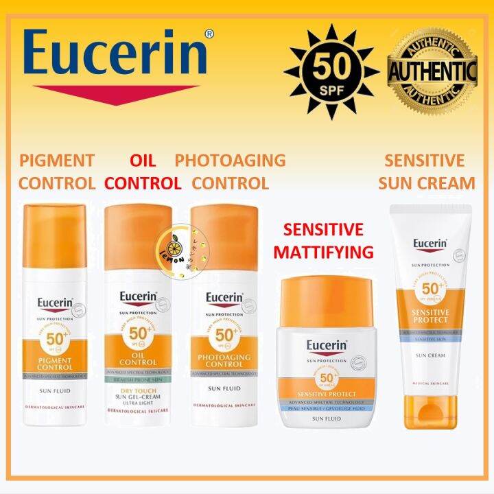 Eucerin Sensitive Protect /Oil/ Pigment/ Photoaging Control SPF50+ 50ml